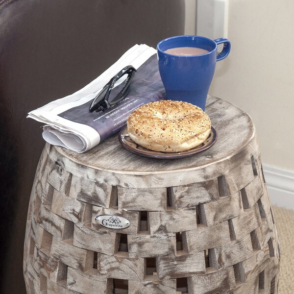 Grapevine Recycled Wood Stool