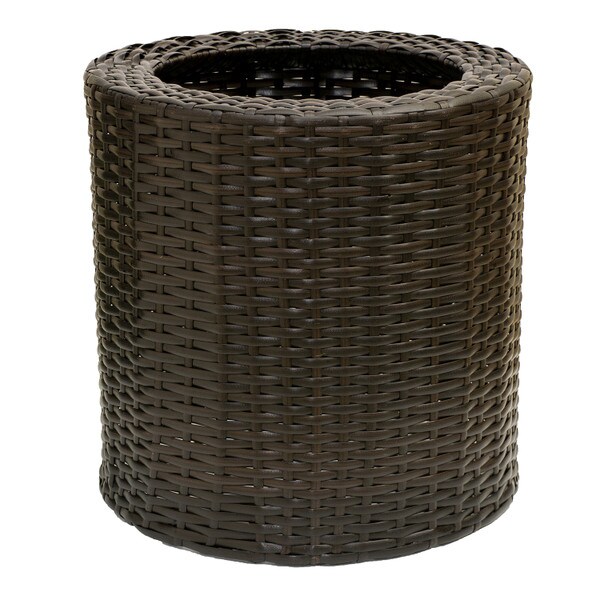 14" Resin Wicker Planter with stand