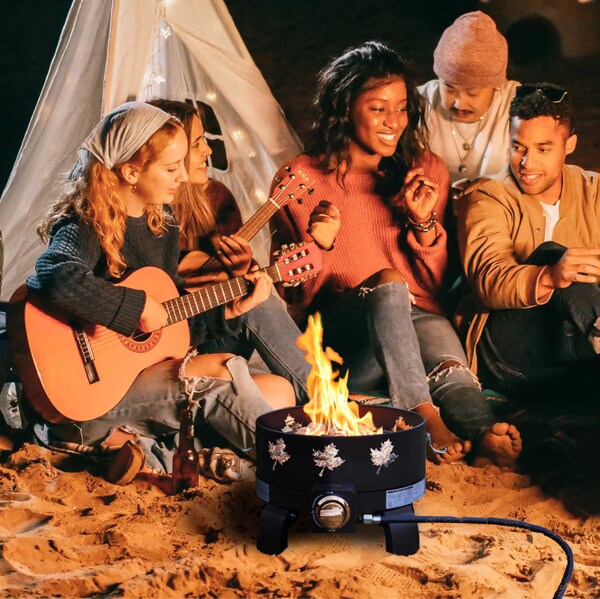 Paramount portable gas firepit