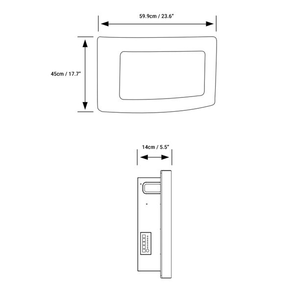 Paramount 24inch electric fireplace