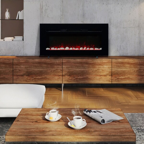 36 inch Curved Electric Fireplace