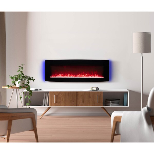 Paramount Curved electric fireplace