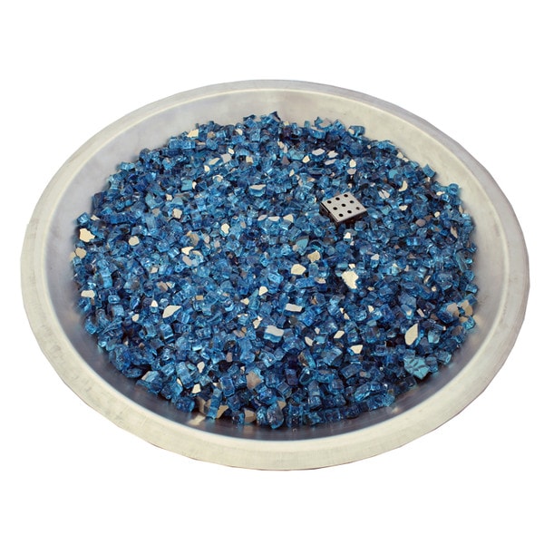 Luminous Catalina Blue Fire Glass