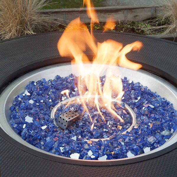 Luminous Catalina Blue Fire Glass