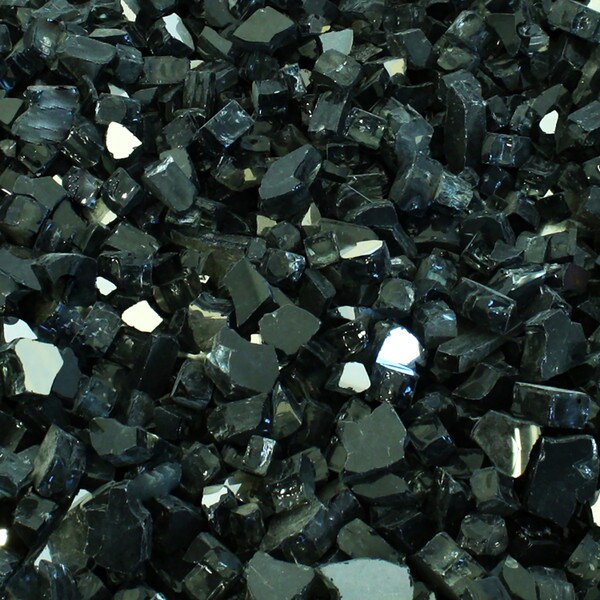 Luminous Black Fire Glass