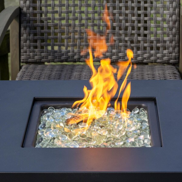 Small propane gas firepit table