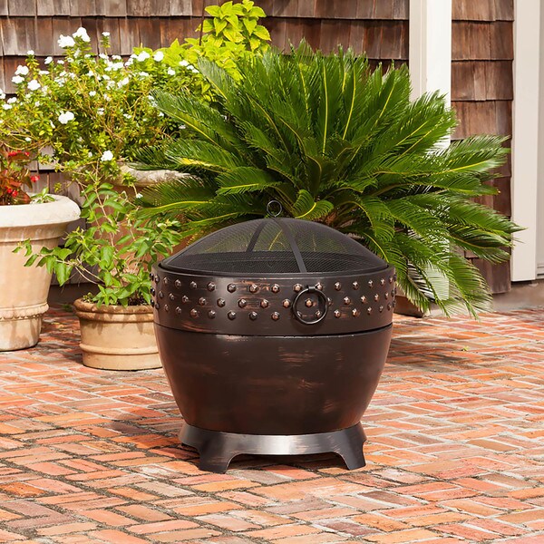 Livonia Wood Burning Drum Firepit