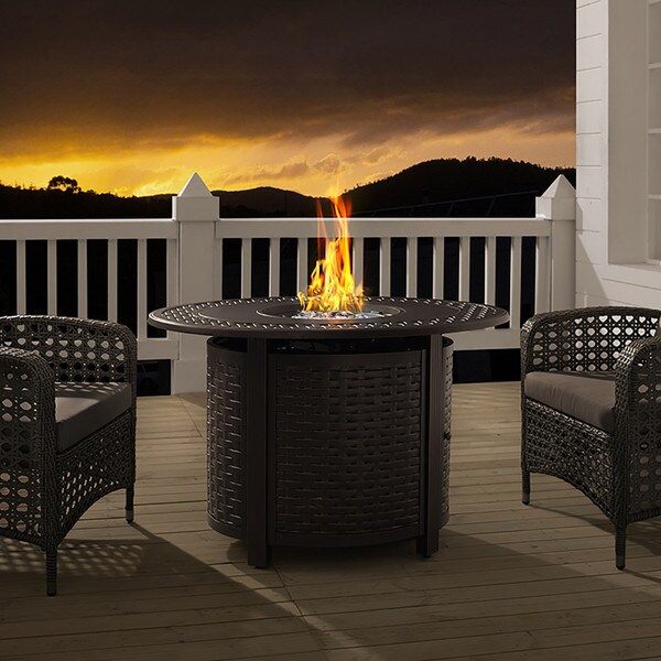 Thatch Oval Cast Aluminum Firepit