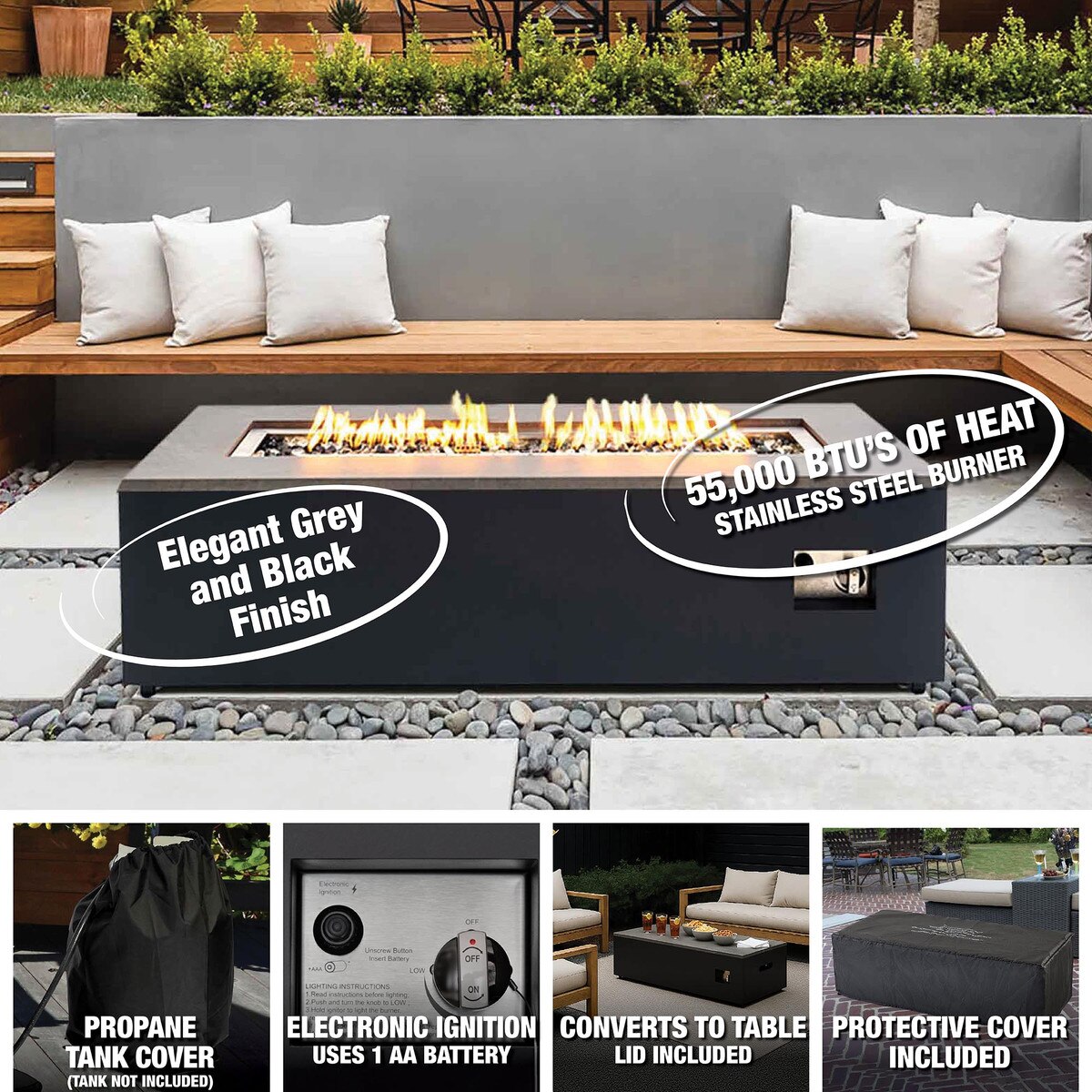 Paramount Aries Propane Fire Table