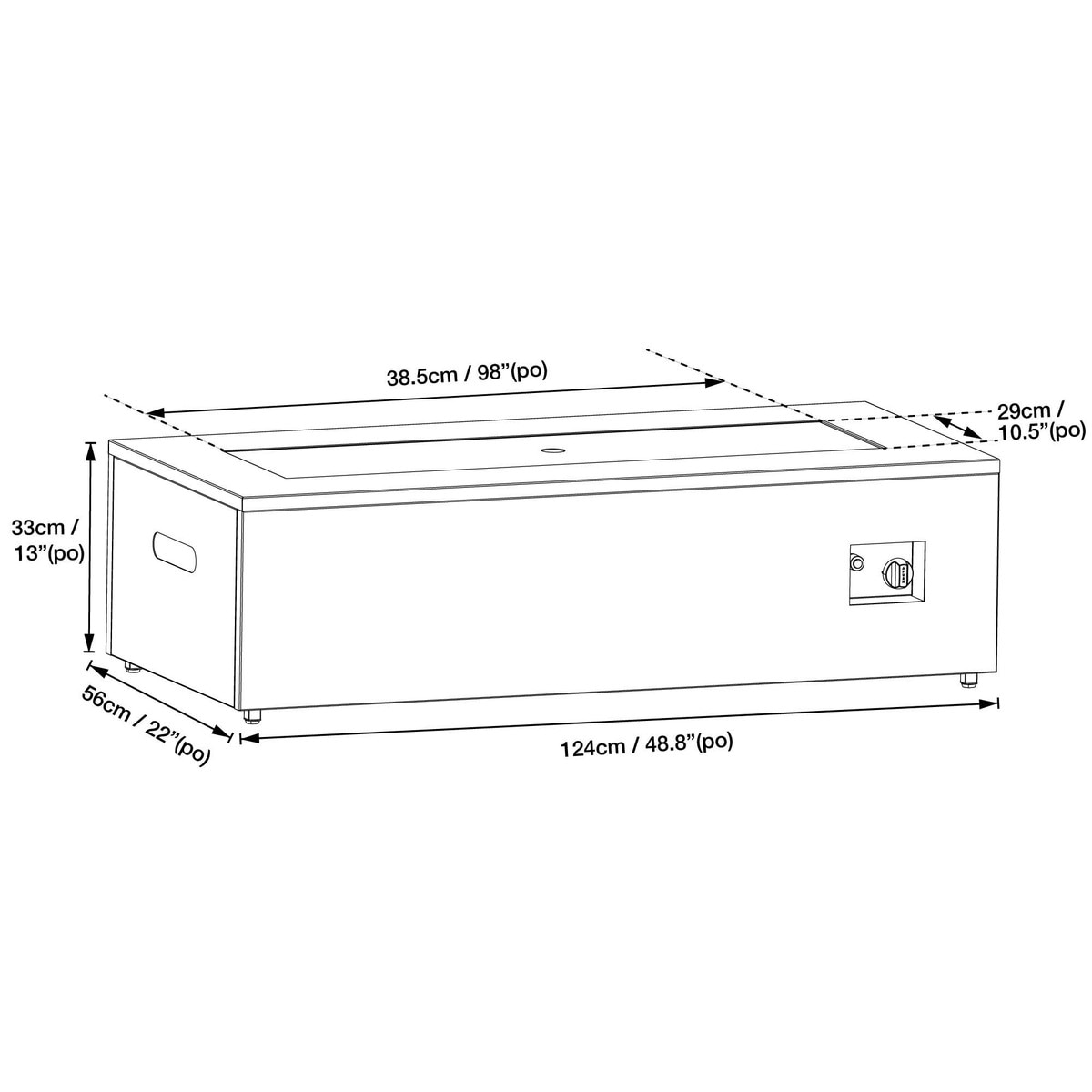 Paramount Aries Propane Fire Table