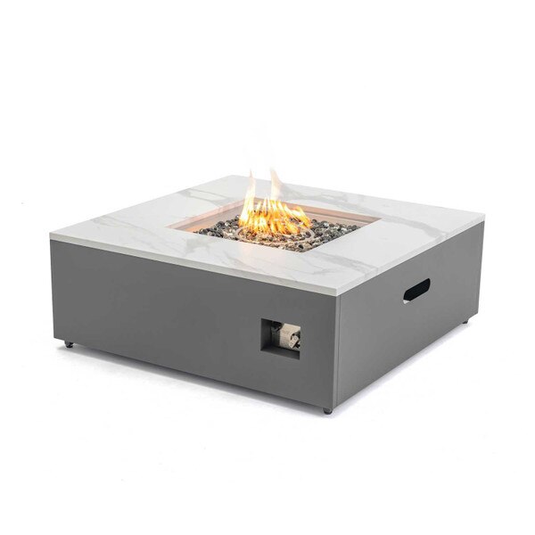 Gas convertible firepit table