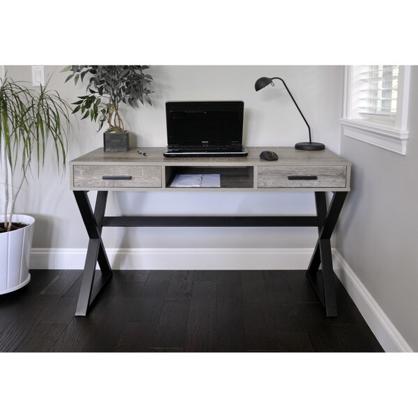 Industrial-Look Desk with drawers