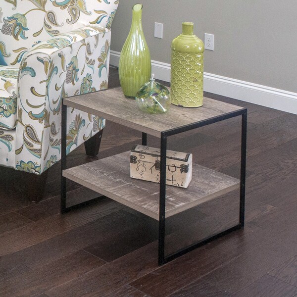 Industrial-look side table