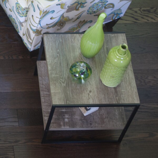 Industrial-look side table