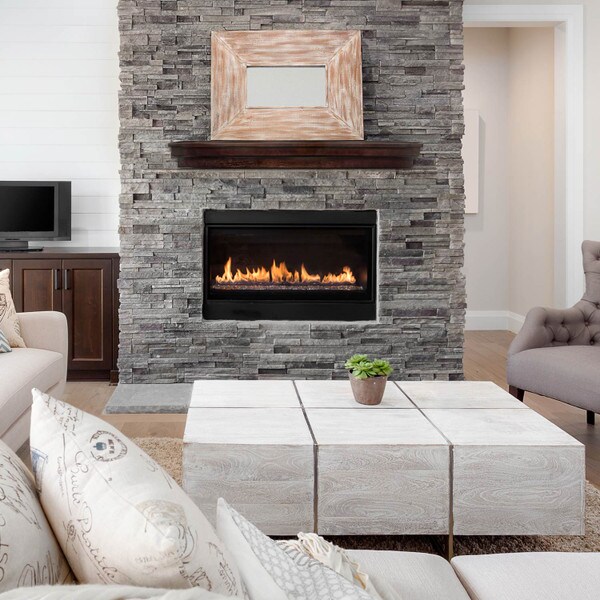 45 inch Wood Veneer Mantel