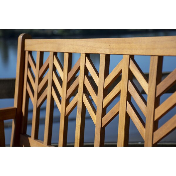 PIKNIK Acacia Wood Folding Bench