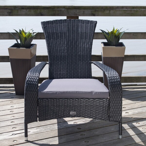 Black Comfort Height Muskoka Chair