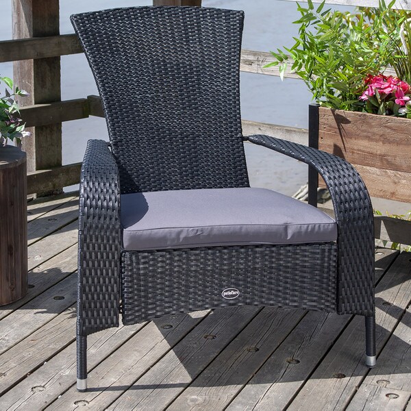 Black Comfort Height Muskoka Chair