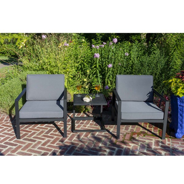 patioflare metal patio chat set