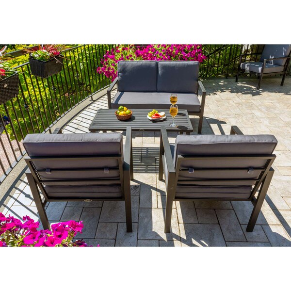 Black Outdoor Conversation Set