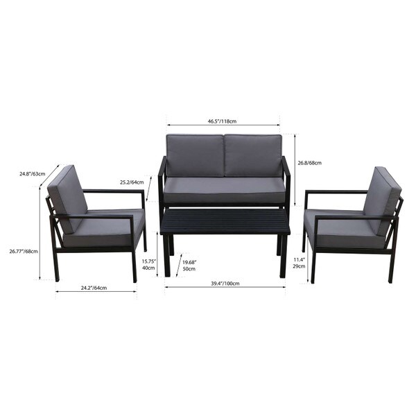 Tylor Patio Conversation Set