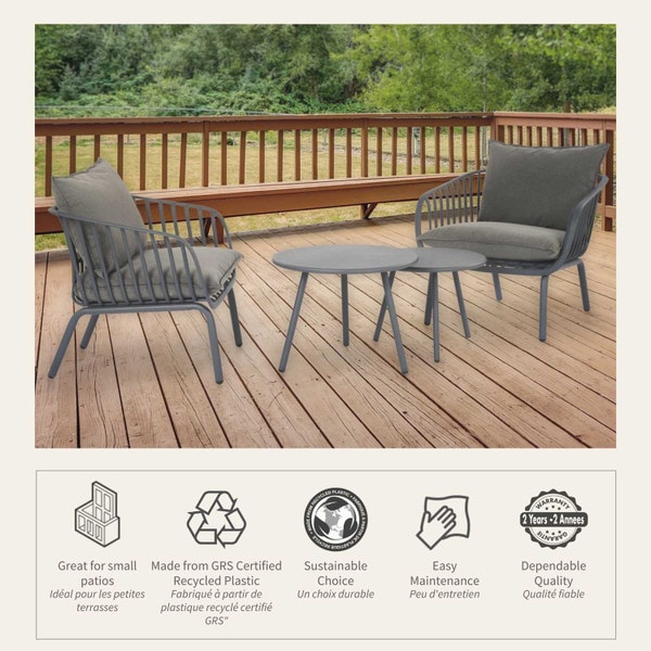 Recycled Plastic Patio Bistro Set