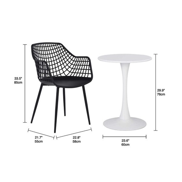 Recycled Plastic Kana Bistro Set