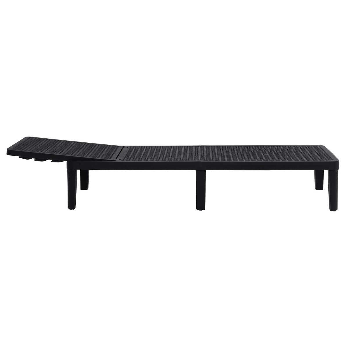 Black Outdoor Lounger