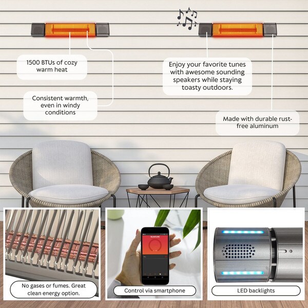 Electric Patio Heater Bluetooth