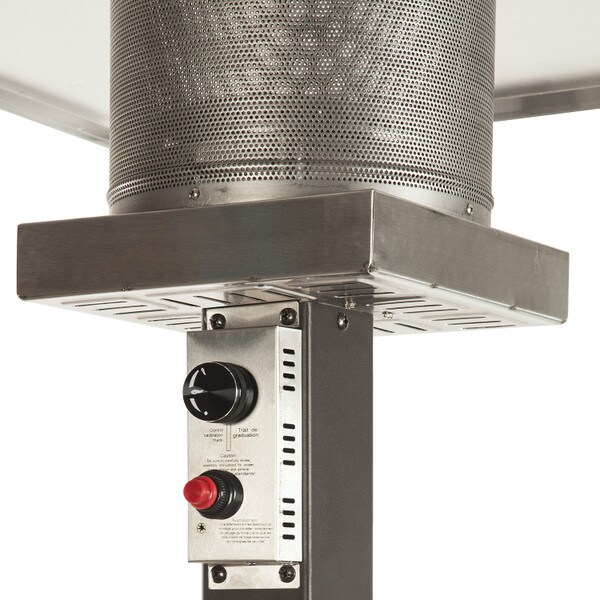 Illuminated propanegas patio heater