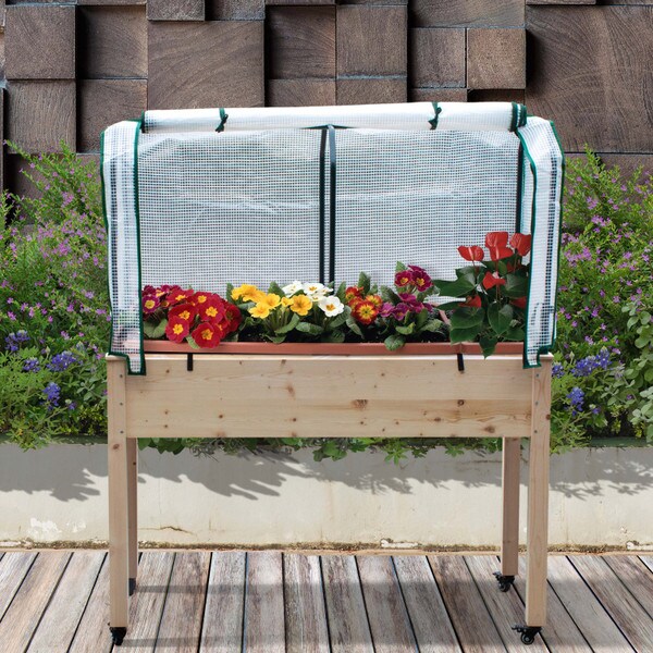 Raised Planter Greenhouse