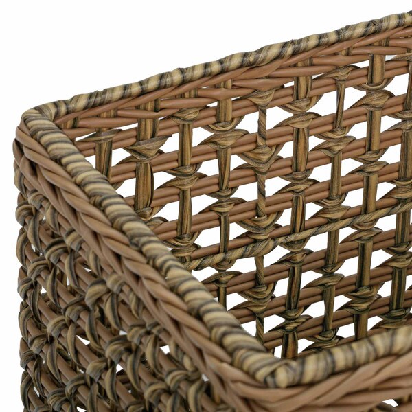 Nesting rattan planter-2 pack