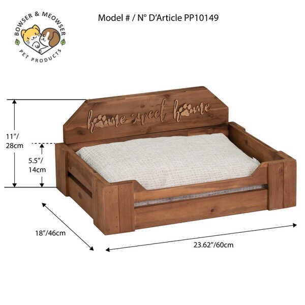 Earth Friendly wooden pet bed