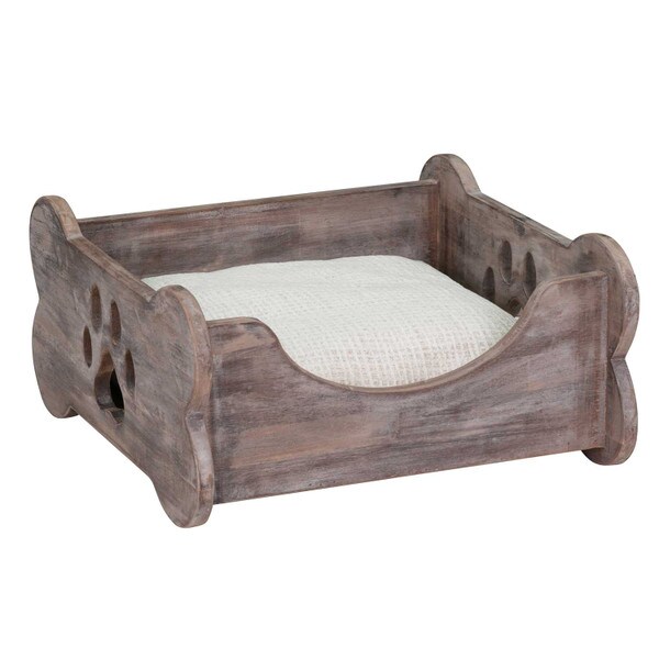 Bone Shape Recycled Wood Pet Bed