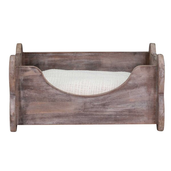 Eco-friendly wooden pet bed