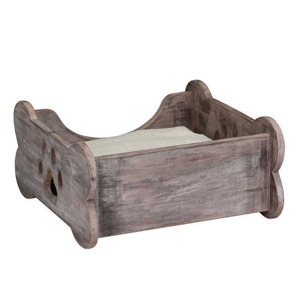 Bone Shape Recycled Wood Pet Bed