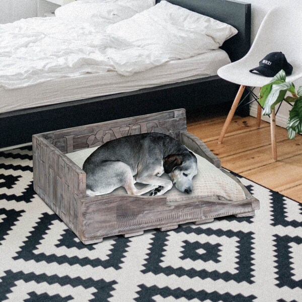 Eco-friendly wood pet bed ,"Love"