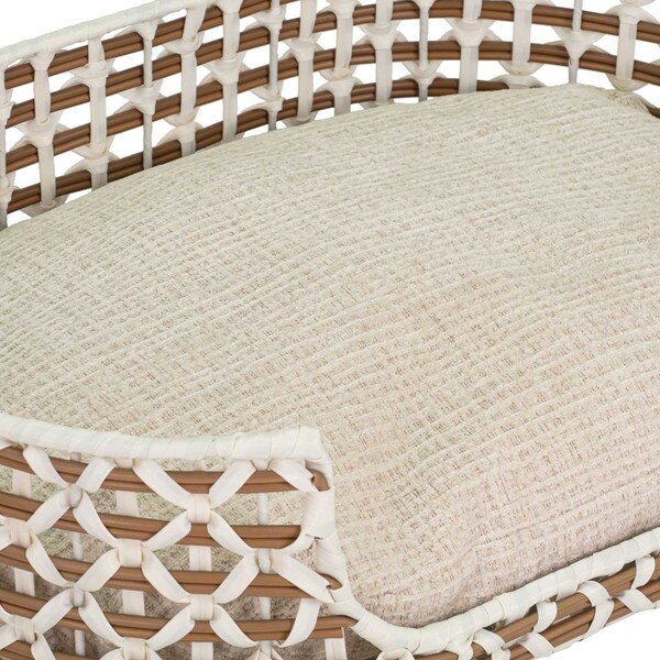 Oval Resin Wicker Pet Bed