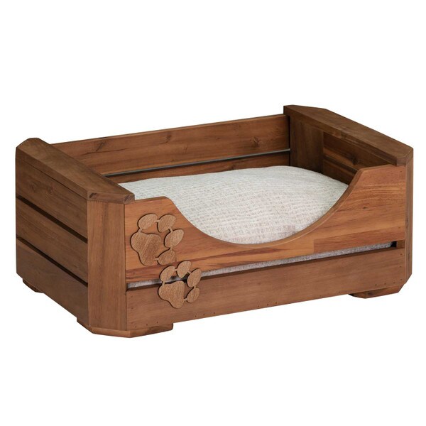 Eco-friendly wooden pet bed