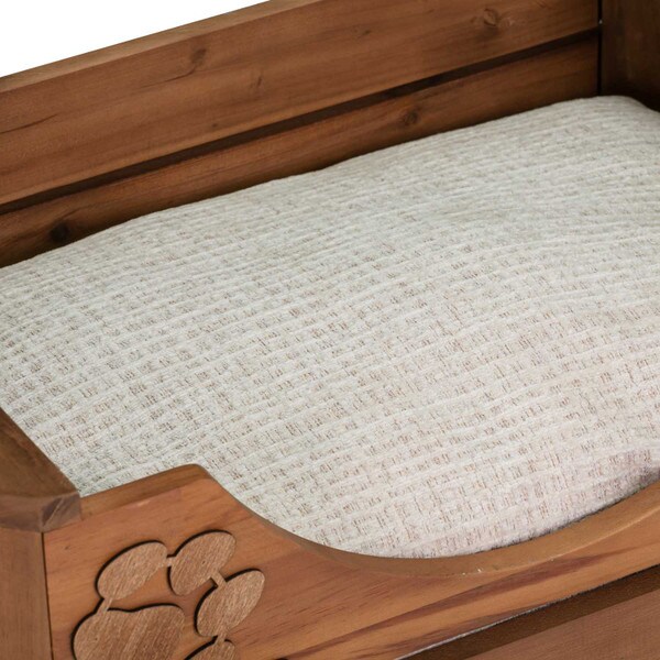 Eco-friendly wooden pet bed