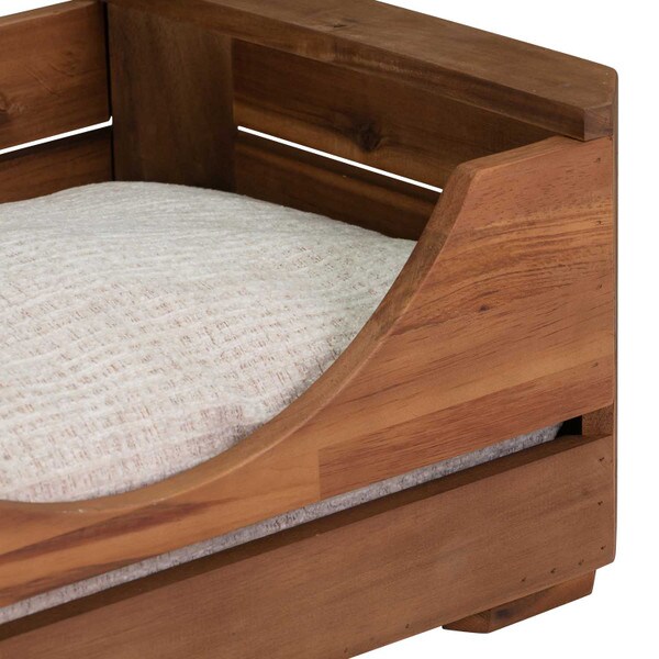 Eco-friendly wooden pet bed